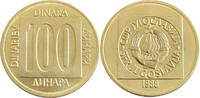 Jugoslawien 100 Dinar Umlaufmünze -
