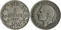 Serbien 2 Dinar Alexander I. (1921 - 1934) -