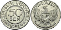 Indonesien 50 Sen 1961 Umlaufmünze vz-st 3.03 £  +  8.24 £ shipping