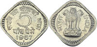 Indien 5 Paisa 1967 Umlaufmünze vz-st 1.73 £  +  8.24 £ shipping