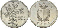 Malta 50 Cents 1991 Kursmünze ss-vz 0.87 £  +  8.24 £ shipping