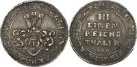 Altdeutschland 1/3 Taler Stadt Jever, Karl Wilhelm von Anhalt-Zerbst (1667 - 1718) -