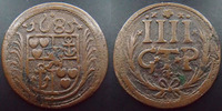 Allemagne, Deutschland, Bentheim Tecklenburg Rheda 4 pfennig Bentheim Tecklenburg Rheda, 4 pfennig 1685, Kennepohl 130, TB à TTB -