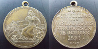 Mulhouse Mulhouse, médaille avec beliere 28 mm, vélodroms mulhausen 15 October 1898, TTB+ -