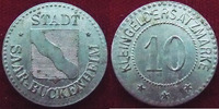 Sarre-Union, Saar-Bruckenheim 10 pfennig Sarre-Union, Saar-Bruckenheim, 10 pfennig, Zn Ni, R 20 mm, Marchand 10.2 TTB+ -