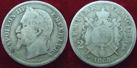 France 2 francs NAPOLEON III, 2 francs 1868 BB Strasbourg, G.527 TB+ -
