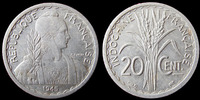 Indochine 20 centimes Indochine Française, 20 centimes 1945 C, LEC.253 TTB -