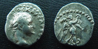 Cesarea de cappadoce, Cappadocia Cesarea VESPASIEN, VESPASIANUS, Cesarea de Cappadoce, Cappadocia Cesarea, hémidrachme non daté, victoire à droite, 1,57 grms, RPC II 165 -