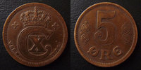 Danemark, Denmark Danemark, Denmark, 5 ores 1917, Christian x, KM.814.1 TTB -
