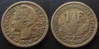 Cameroun 1 franc Cameroun, territoire sous mandat, 1 franc 1924, LEC.6 TTB+ -
