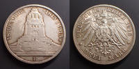 Allemagne, Deutschland, Sachsen, Saxe, Sachs 3 mark SACHSEN, SAXE, Friedrich August III, 3 mark 1913 E, J.140 TTB+ -