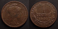 France Daniel Dupuis 1901, Gad.90 SUPERBE 1 Centime  vz