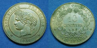 France 10 Centimes 10 Centimes Cérès 1886 A, Paris, Gad.265a (SUP+) SPL -