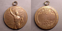 Cernay, Sennheim Cernay, Sennheim, 1911, médaille avec bélière,49,5 mm, 5e OBERELS BEZ TURNFEST d KATH JUNGL VER 1911, TTB/TTB+ -