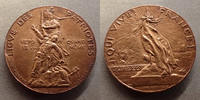 Strasbourg bronze Strasbourg, Strassburg, médaille en bronze de 23 mm (poinçon bronze) 1882, Ligue des patriotes, 7,93 grms, TTB+ -