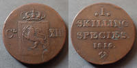Norvege, Norway, Norge 1 skilling NORVEGE, NORWAY, NORGE, 1 skilling species 1816, KM.284 petits coups sinon TTB -