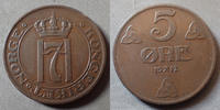 Norvege, Norway, Norge ore NORVEGE, NORGE, NORWAY, 5 ore 1912, KM.368 TTB+ R! -