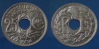France 25 Centimes 25 Centimes Lindauer 1914, CMES souligné, Gad.379 petites tâches à nettoyer sinon SUP+ -