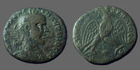 Syria, Syrie, Macrinus, Macrin tétradrachme MACRINUS, MACRIN, Syrie, Syria, tétradrachme, aigle les ailes éployées, 22/25mm, 11,18 grms, BMC 19 Var. TB à TTB -