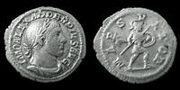 Roman Empire denarius SEVERUS ALEXANDER, ALEXANDRE SEVERE, denarius Rome en 232, MARS VLTOR, beau flan de 20mm, 2,66 grms, RIC 246 TTB+ -