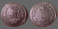 Roman Empire follis ou nummus CONSTANTINUS II Caesar, CONSTANTIN II César, follis ou nummus Londres, London en 323-324, BEAT TRANQLITAS VOTIS XX / PLON, 3,00 -