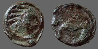 Senones, Senons potin SENONES, SENONS, potin au long nez, cheval à gauche, 18mm, 3,67 grms, LT.7417 Var. TB à TTB/ B à TB -