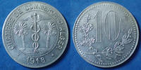 Algerie, Algeria 10 centimes ALGER, 10 centimes 1918, Chambre de commerce d'Alger, aluminium 30mm, Lec.135 SUP+ -