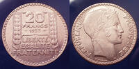 France 20 Francs 20 Francs turin 1933 rameaux longs, Gad.852 TTB à SUP -