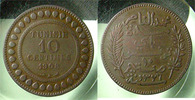 Tunisie 10 centimes TUNISIE, TUNISIA, 1908 A, 10 centimes, Lecompte 101 TTB -