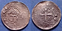 Etienne de Bar, évêché de Metz, Epinal denier Lorraine, Lothringen, Evêché de Metz, etienne de Bar 1120-1162, denier Epinal, Flon 25, 14mm, 0,61g TB à TTB -