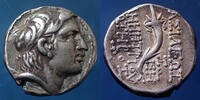 Syrie, Syria, Demetrius I drachme Demetrius I, Syrie, Syria, Royaume Seleucide, drachme Antioche vers 160 avant JC, SMA 115 Var. 17mm, 3,57g, P.SUP -