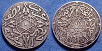 Maroc, Morocco 1/2 dirham Morocco, Maroc, Abdoul Aziz Ie, 1/2 dirham 1313 (1895) Berlin, Lec.103, 14,5mm, 1,44g, TTB+ -