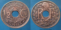 Indochine Indochine Française, 1/2 centième 1938, KM.20 Q.SUP -