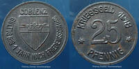 Coblenz Allemagne 25 pfennig Coblenz 25 pfennig 1918 Funck 80.2 légère o... 4.33 £  +  8.67 £ shipping