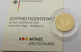Deutschland 20 Euro Gold 2020 J Serie Heimische Vögel - Weißstorch J BU