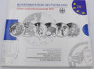 Bundesrepublik Deutschland / BRD 6 x 10 Euro 10€ Silber-Gedenkmünzenset im Blister -