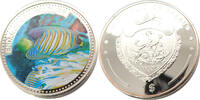 Palau 1 Dollar Pfauen-Kaiserfisch koloriert -