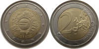 Griechenland 2 Euro Zehn Jahre Euro Bargeld -