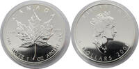 Kanada 5 Dollar / 1 Oz 2001 Maple Leaf - 1 Oz Ag - Elizabeth II BU