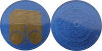 Liberia 5 Dollars 10 Jahre Euro Niob blau -