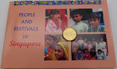 Singapur 2 Dollar (1 Dollar Münze + 1 Dollar Banknote) People and Festivals of Singapore -