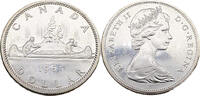 Kanada 1 Dollar Büste von Königin Elisabeth II. im Alter von 37 Jahren, mit Diadem, nach rechts. -