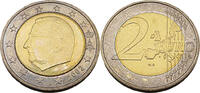 Belgien 2 Euro Motiv König Albert II, 1st. Map, 1st. Type, 1st. Portrait -