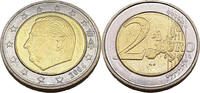 Belgien 2 Euro Motiv König Albert II, 1st. Map, 1st. Type, 1st. Portrait -