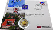 Lettland 2 Euro Lettlands regionen Kurzeme, 2,-Eur koloriert -