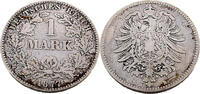 Kaiserreich Deutschland 1 Mark 1 Mark, Der gekrönte deutsche Reichsadler,J.9 -