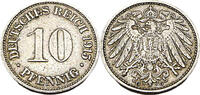 Kaiserreich 10 Pfennig 10 Pfennig , J.13, 1915 G -
