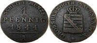 Sachsen-Weimar-Eisenach 1 Pfennig Standardumlaufmünze - 1 Pfennig Karl Friedrich -