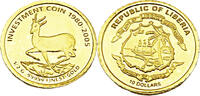 Liberia 10 Dollar 25. Jubiläum des Krüferrandes -
