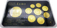 Malta 3.88 Euro 2008 Kursm&uuml;nzensatz vergoldet 24K Gold, mit Spezialausga... 8.50 &pound;  +  17.08 &pound; shipping